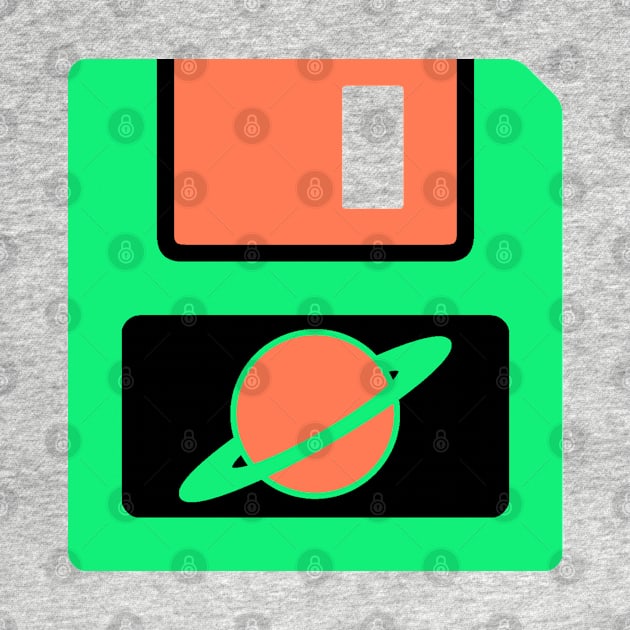 Floppy Disk - Green by UndrDesertMoons